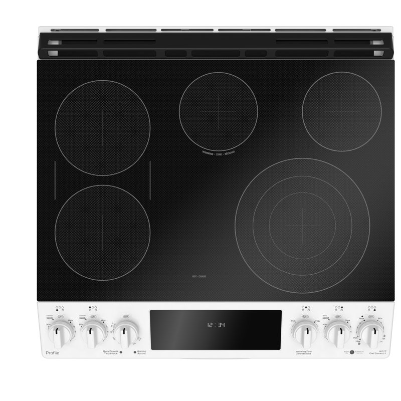 GE Profile™ Front Control 30" 6.3 cu ft. SlideIn Electric Range